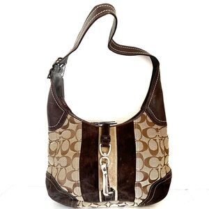 Vintage Coach Jackie Signature Hobo Jacquard Monogrammed Handbag